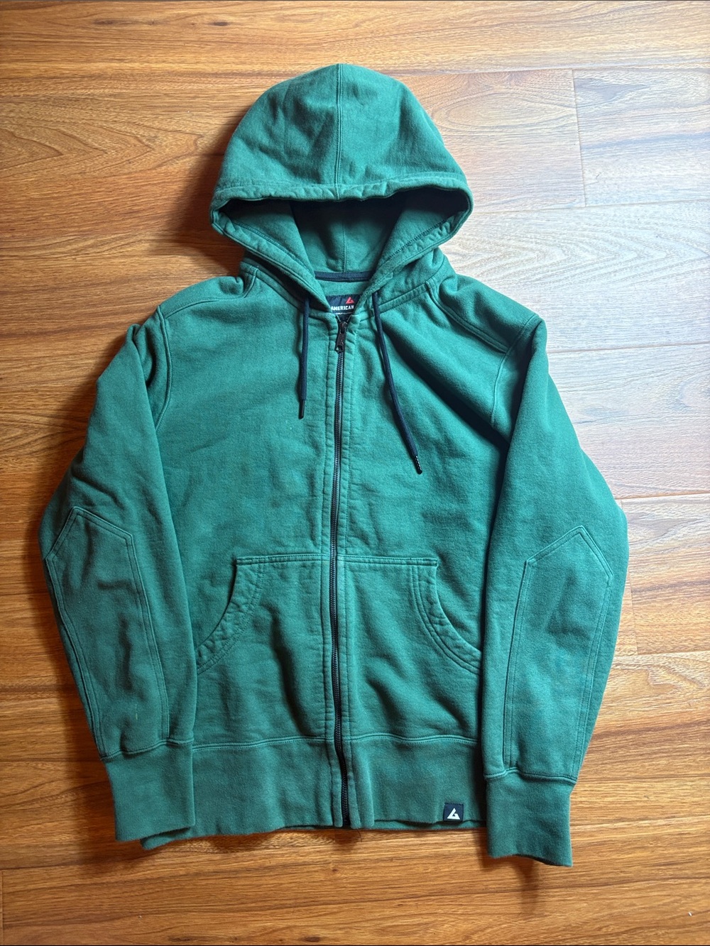 American giant men’s large green zip up jacket